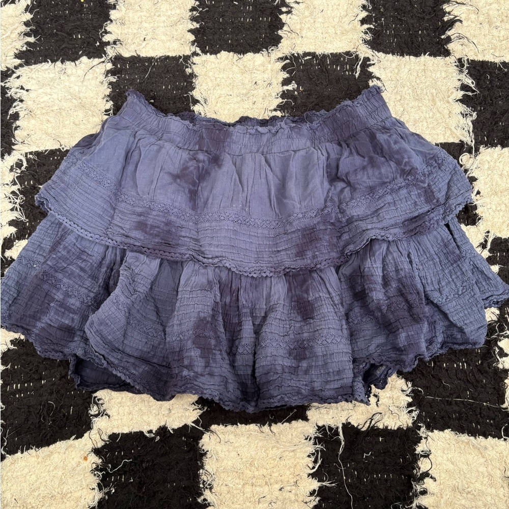 tie dye blue aerie skirt